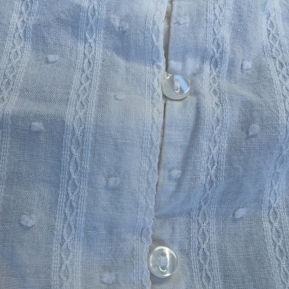 Zara Swiss dot button down shirt top 12-18 months - Picture 5 of 8